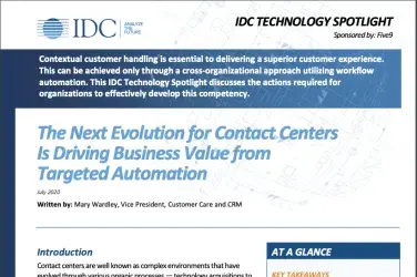 IDC Technology Spotlight Workflow Automation Report Screenshot