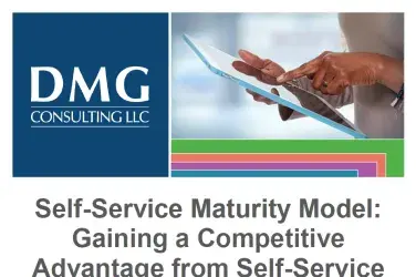 DMG Consulting Self-Service Maturity Model Whitepaper Screenshot