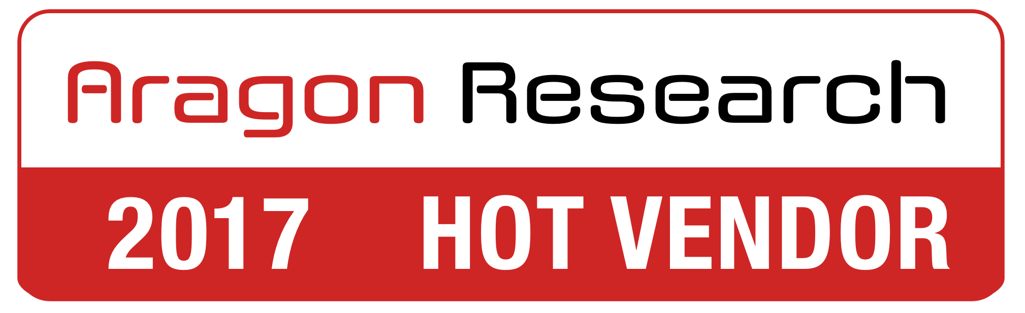 2017 Aragon Research Hot Vendor Award logo