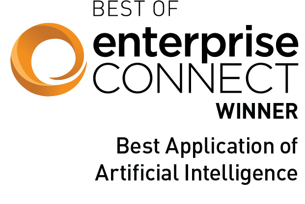 Winner of Enterprise Connect Best Application of Artificial Intelligence Award icon 