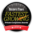 2011 SF Business Times Fastest Growing Award logo