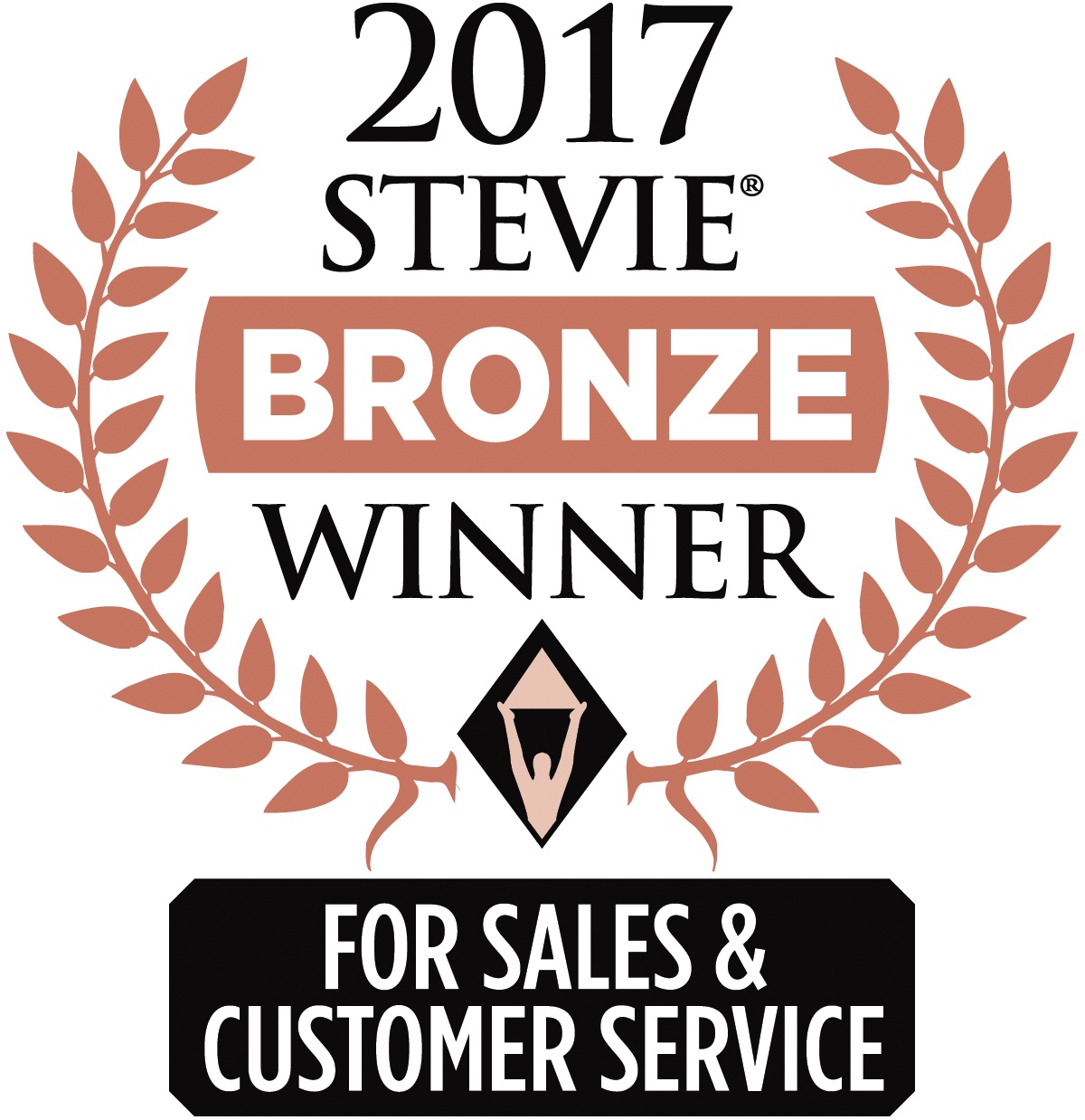 2017 Stevie Bronze Sales and Customer Service Awards logo