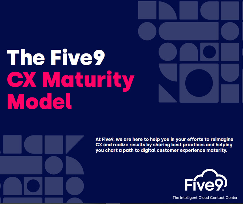 Digital logo of the Five9 CX Maturity Model