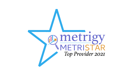 Logotipo de Metrigy MetriStar Top Provider 202