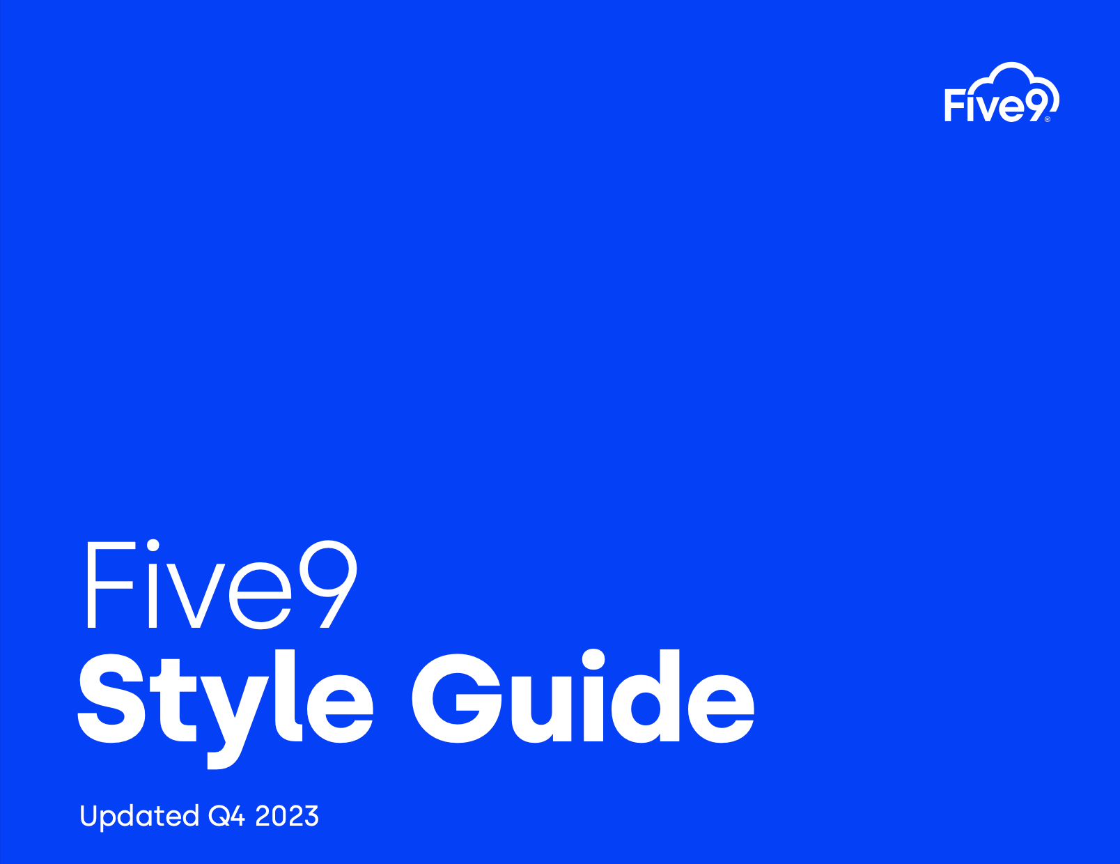 Five9 Logo Guide
