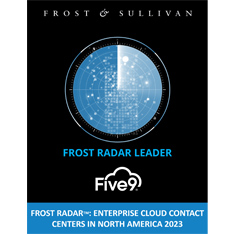 Frost & Sullivan Named Five9 a Growth and Innovation Leader in North America, 2023