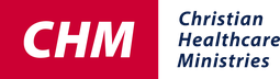 Red and blue logo featuring the letters "CHM" and the words "Christian Healthcare Ministries."