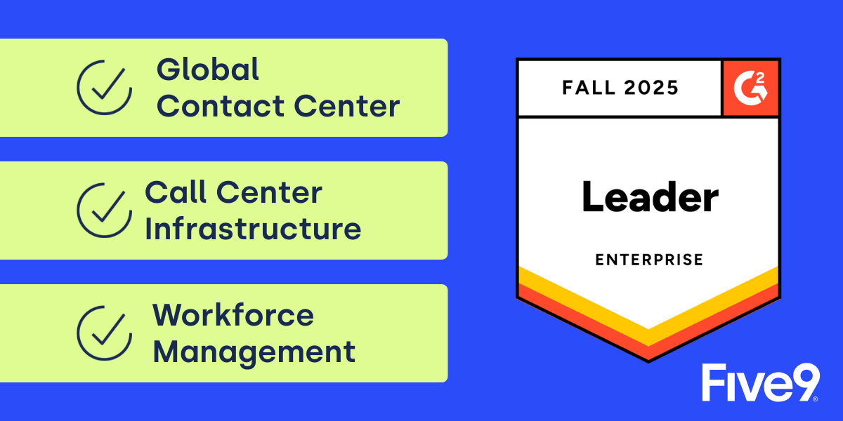 Five9 G2 Fall 2025 Enterprise Leader