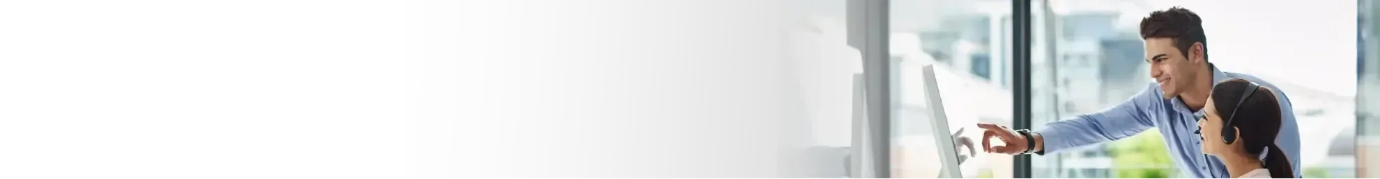 man looking at computer