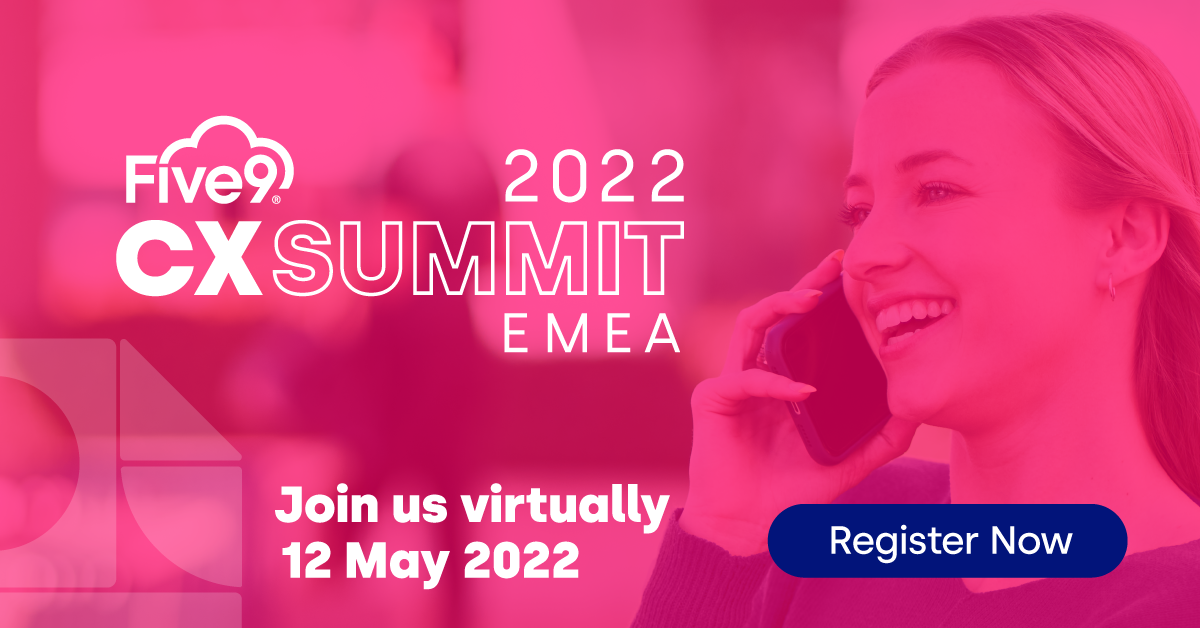 Banner announcing CX Summit EMEA on May 12