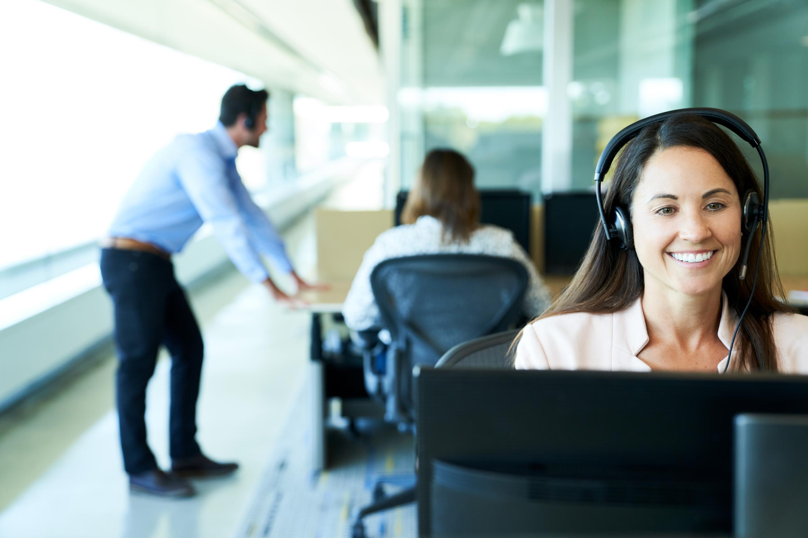 Happy and productive contact center agent