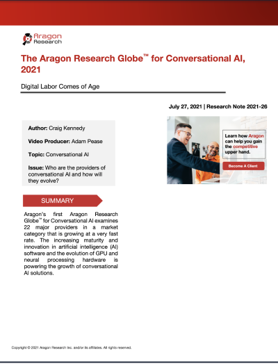 Aragon Research Globe for Conversational AI, 2021 Thumbnail