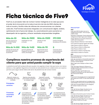 Five9 Fact Sheet ES_CO