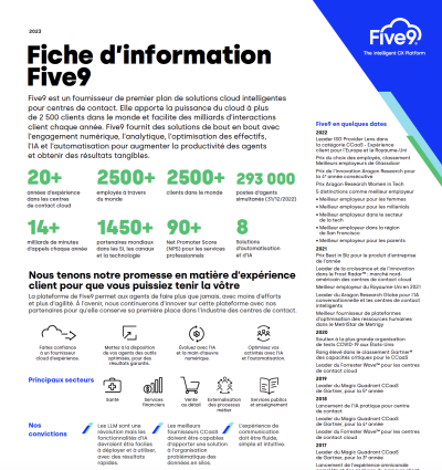 Five9 Fact Sheet FR_CAN