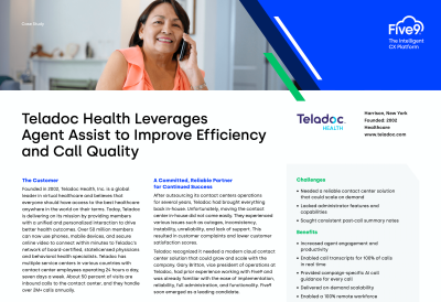 teladoc health leverages agent assist to improve efficiency and call quality