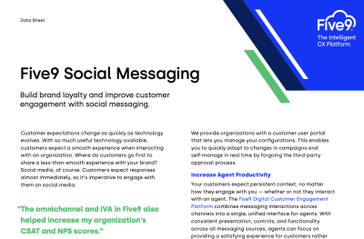 Five9 Social Messaging