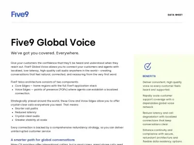 data sheet Global Voice Q1 '26 PDF file screenshot