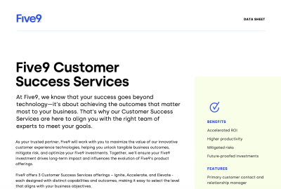 Five9 Customer Success Services