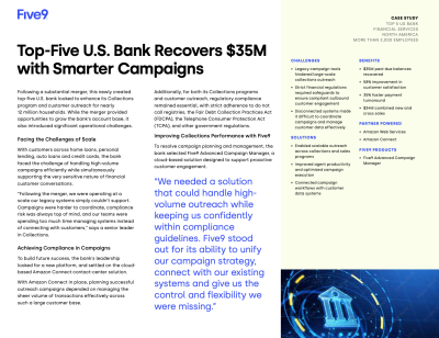 Five9 Top5 US Bank Case Study