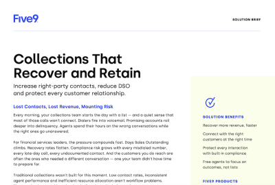 Solution Brief Five9 Collections