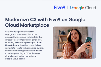 Five9 Google Cloud Marketplace Infographic