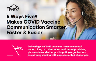5 Ways Five9 Makes COVID Vaccine Communication Smarter, Faster & Easier Infographic Thumbnail