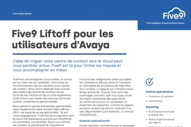 Datasheet Liftoff Avaya v8 fr-fr