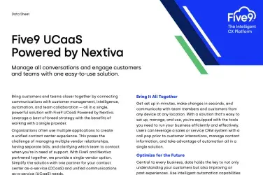 Data_Sheet_Five9_UCaaS_powered_by_Nextiva