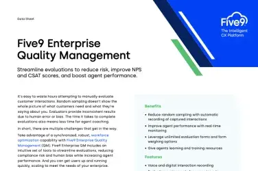 Data_Sheet_ Five9_Enterprise_Quality Management