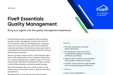 Data_Sheet_Five9_Essentials_Quality_Management