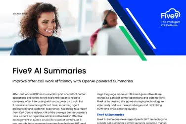 Five9 AI Summaries 