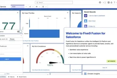 Five9 Product dashboard screenshot