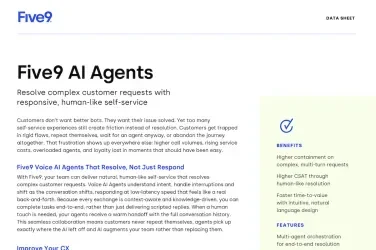 DATA SHEET Voice AI Agents Thumbnail