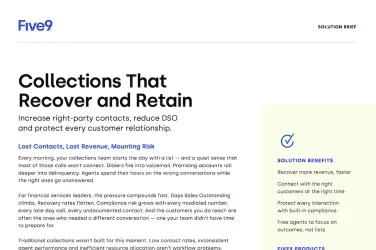 Solution Brief Five9 Collections