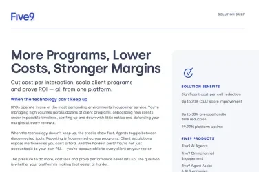 Solution Brief Five9