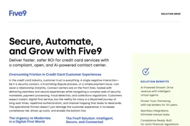 Secure, Automate and Grow with Five9