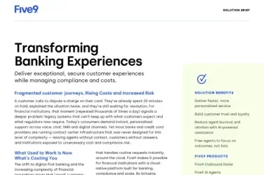 Transforming Banking Experiences