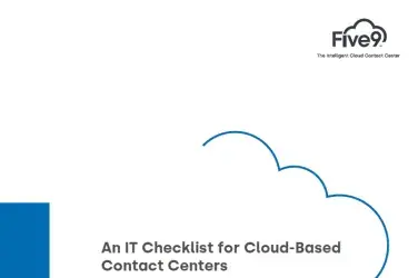 An IT Checklist for Cloud-Based Contact Centers Whitepaper Screenshot