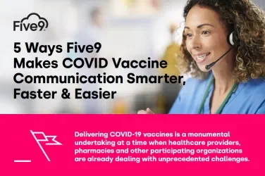 5 Ways Five9 Makes COVID Vaccine Communication Smarter, Faster & Easier Infographic Thumbnail