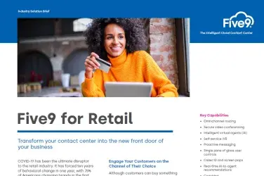 Five9 for Retail Brief Screenshot