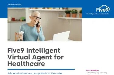 Five9 Five9 Intelligent Virtual Agent for Healthcare Screenshot