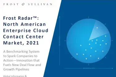 Frost Radar&#8482;: North American Enterprise Cloud Contact Center Market, 2021 Report Screenshot