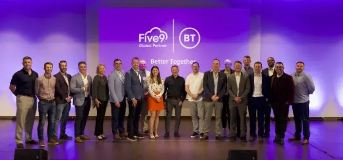 BT and Five9 employees group image