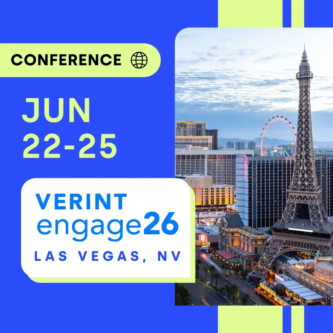 Five9 Event Flyer Promoting VERINT engage2026 Conference in Las Vegas