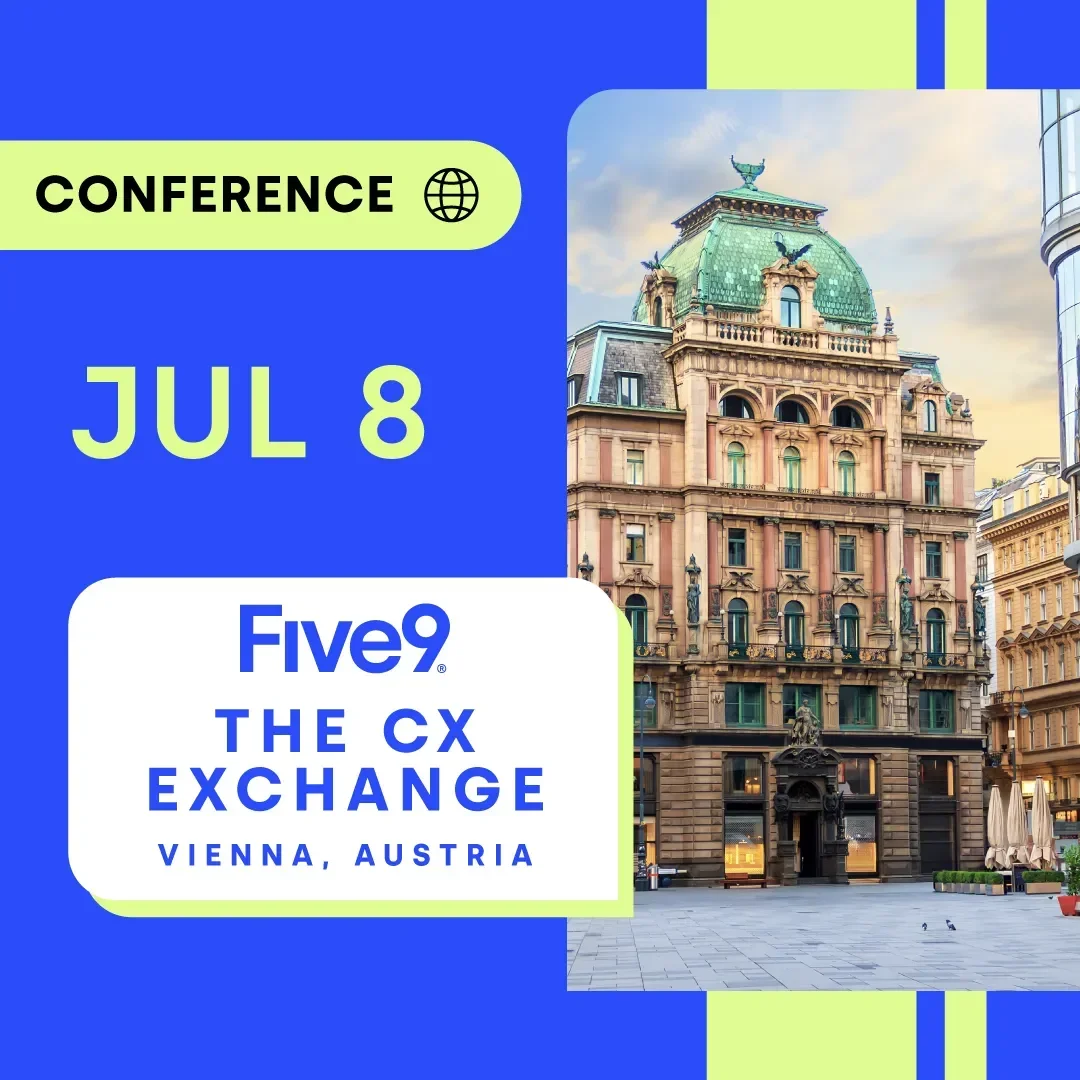 Colorful conference announcement featuring a historic building in Vienna, Austria.
