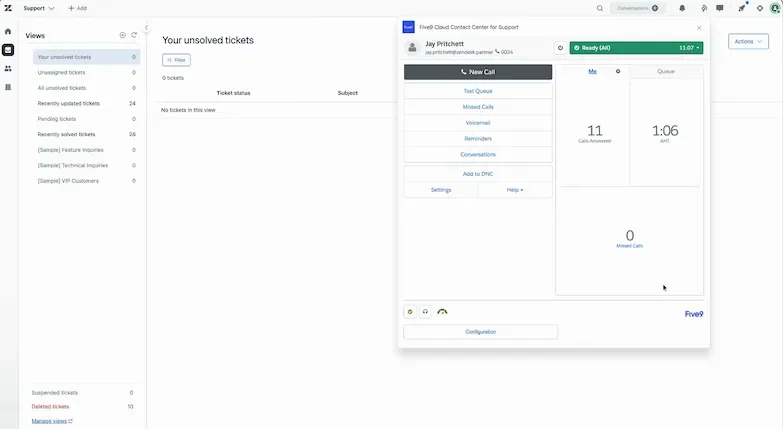 Screenshot of a dashboard with navigation menu and data display on the right.
